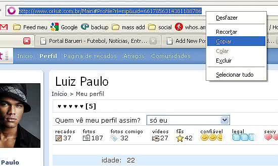 perfil orkut